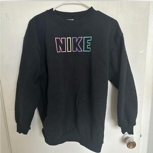 Nike kids black crewneck sweater